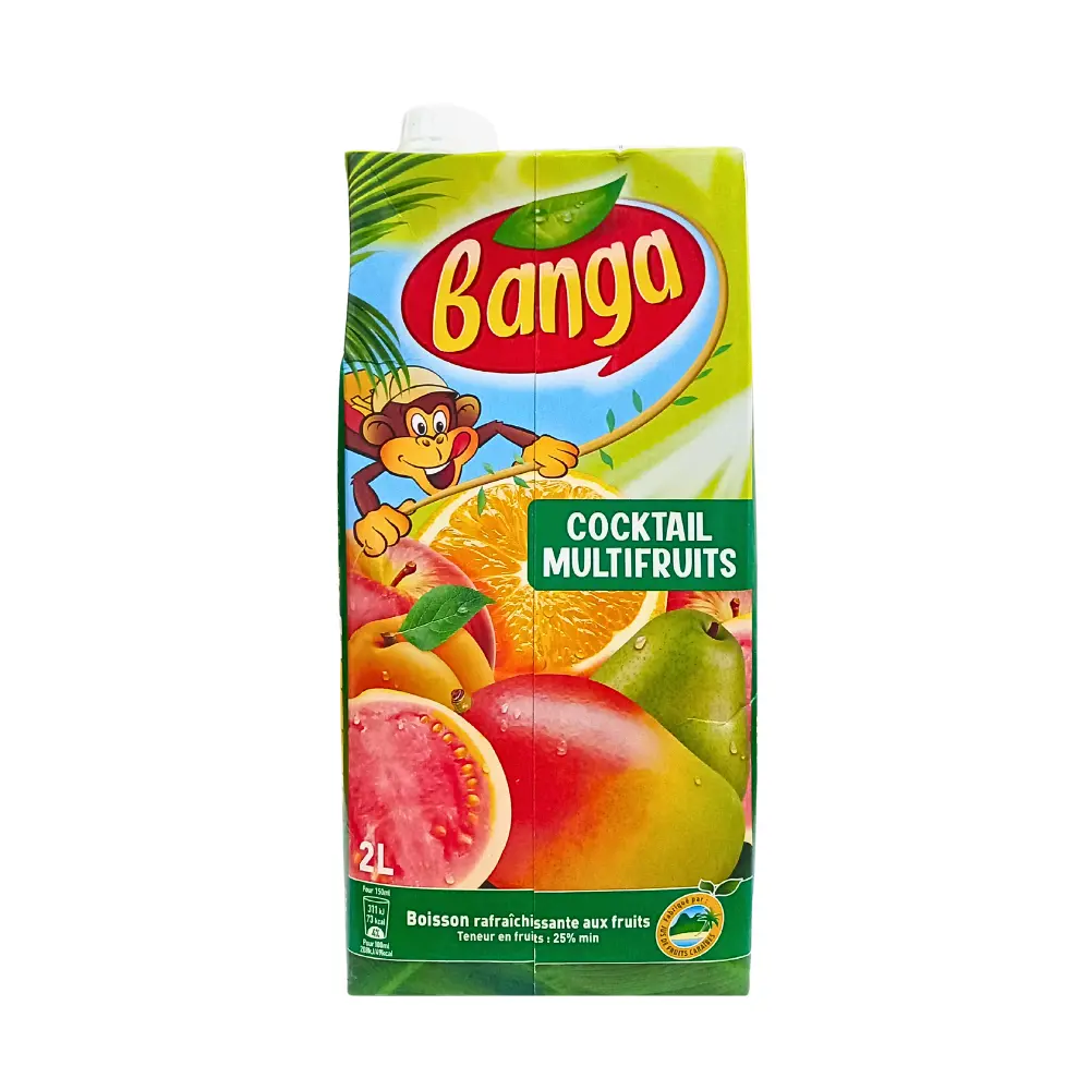 Jus de fruit cocktail multifruits Banga 2L