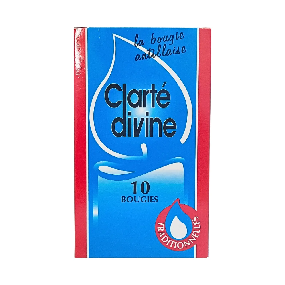 La bougie Antillaise blanche Clarté Divine x10