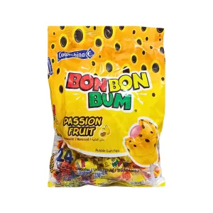 24 sucettes Bon Bon Bum fruit de la passion Colombina