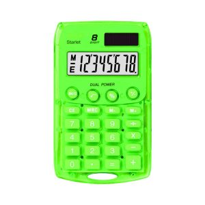 Calculatrice 8 chiffres solaire et pile Rebell