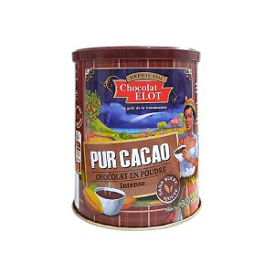 Chocolat en poudre intense pur cacao Chocolat Elot 300g