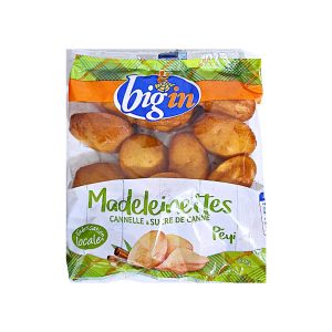 Madeleinettes Péyi cannelle et sucre de canne Big'In 80g