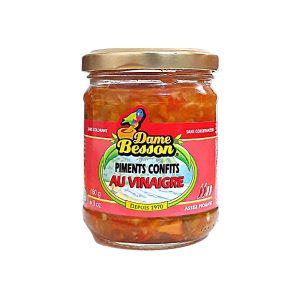 Piments confits au vinaigre Dame Besson 180g