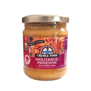 Sauce Moutarde Indienne au curcuma Créole Food 200g