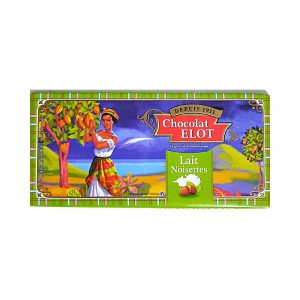 Tablette de chocolat au lait et noisettes Chocolat Elot 100g